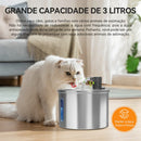 Fonte de água silenciosa para animais de estimação: Hidratação em aço inoxidável para gatos e cães de pequeno porte. - Compras do Pet