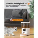 Alimentador Automático Inteligente 4L – Programação Precisa e Gravação de Voz
